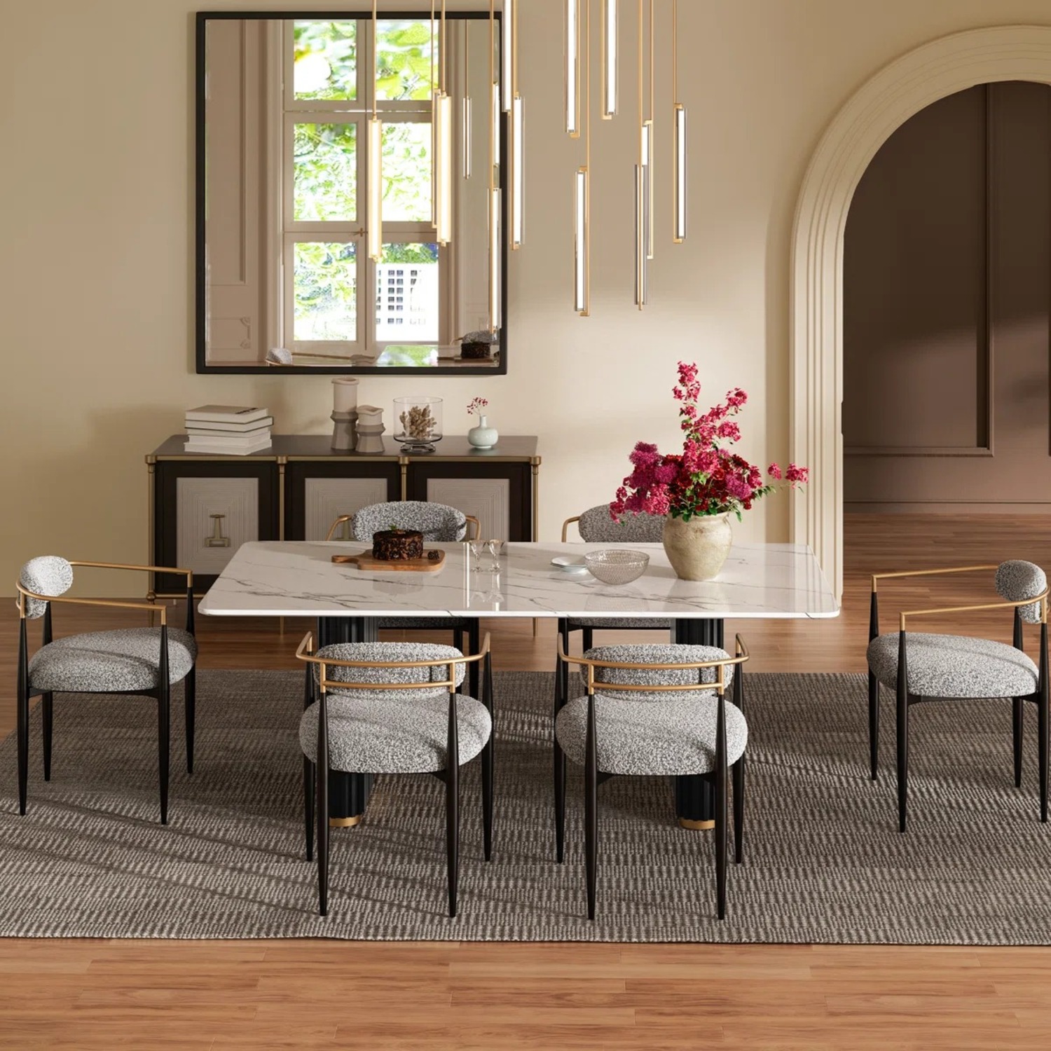 Wayfair White Wood Dining Set - image-2