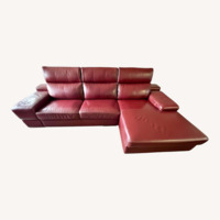 Domicile Furniture Red 2 Piece Sectional