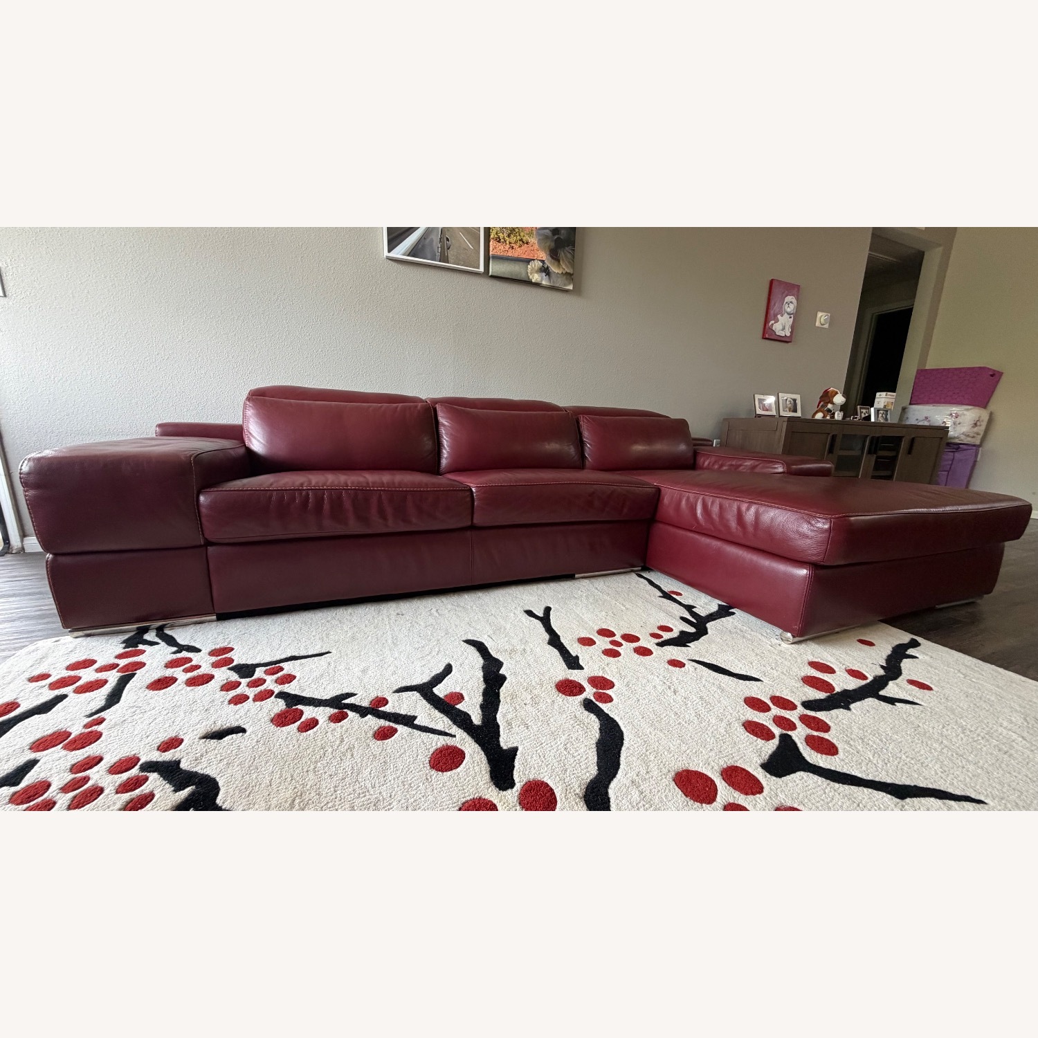 Domicile Furniture Red 2 Piece Sectional - image-7