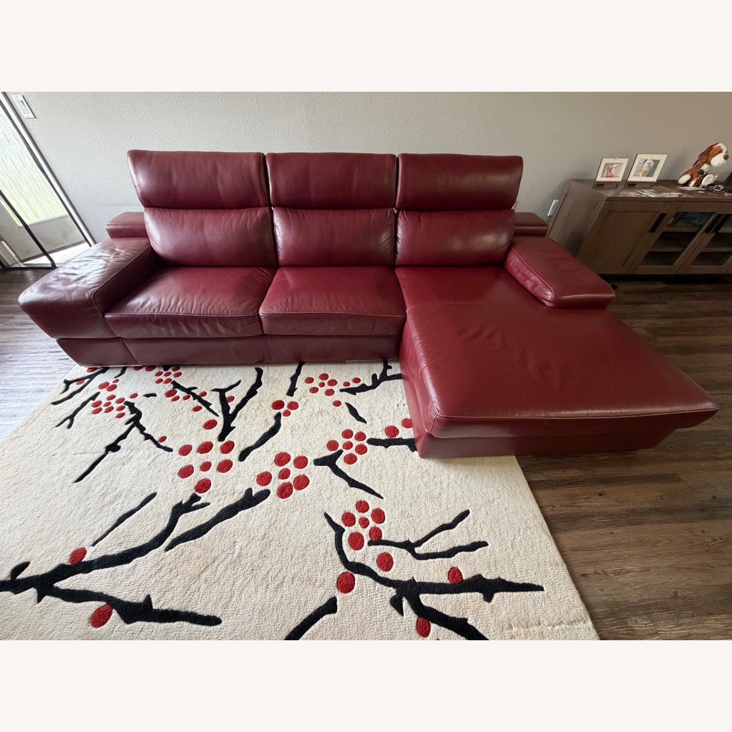 Domicile Furniture Red 2 Piece Sectional - image-1