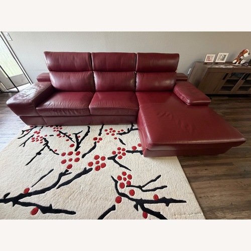 Used Domicile Furniture Red 2 Piece Sectional for sale on AptDeco
