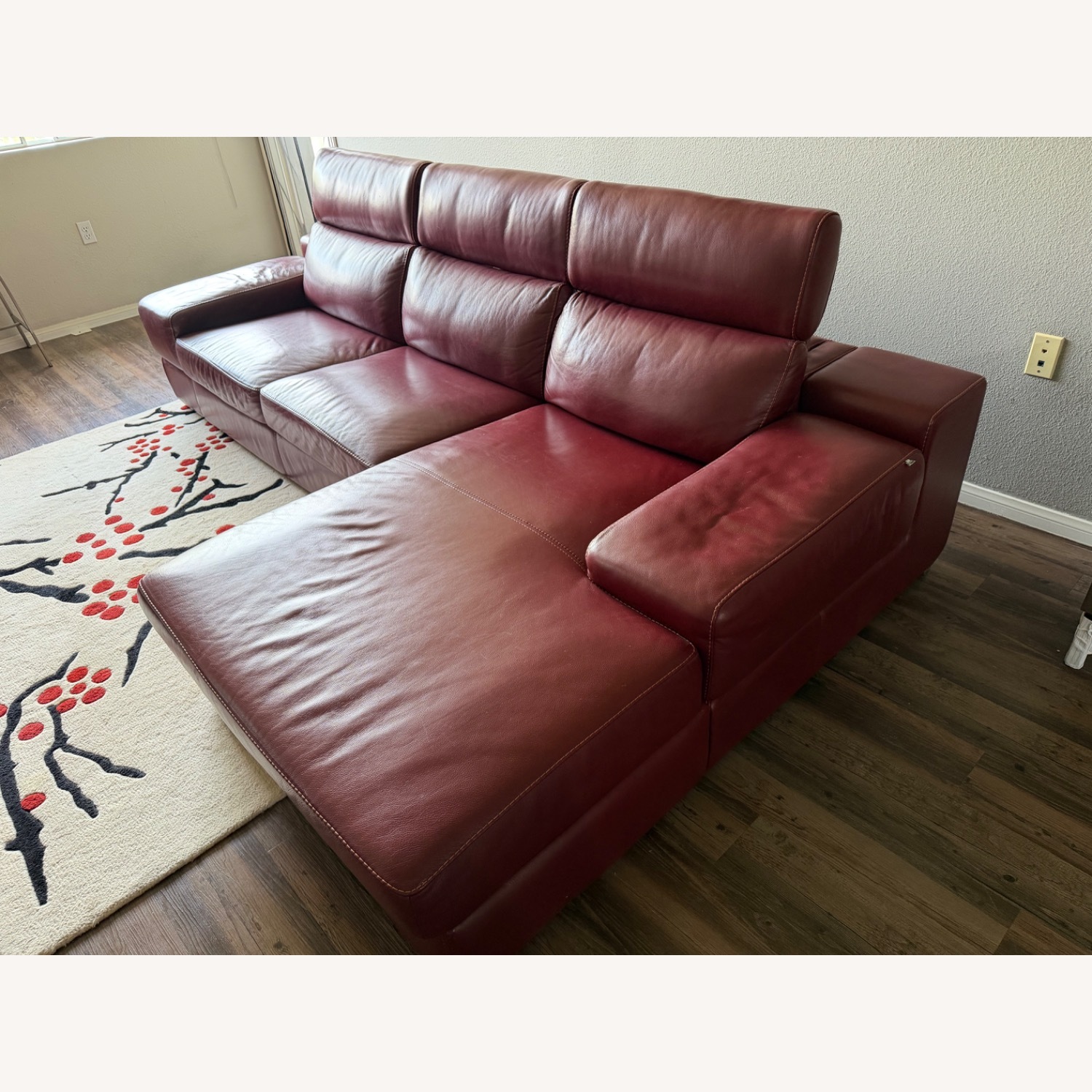 Domicile Furniture Red 2 Piece Sectional - image-2