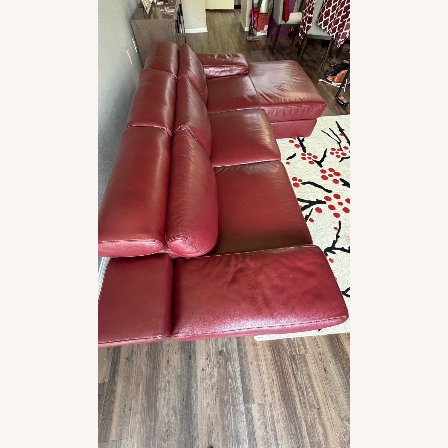 Domicile Furniture Red 2 Piece Sectional - image-4