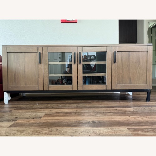 Used Crate & Barrel Wyatt Light Brown Wood Sideboard for sale on AptDeco