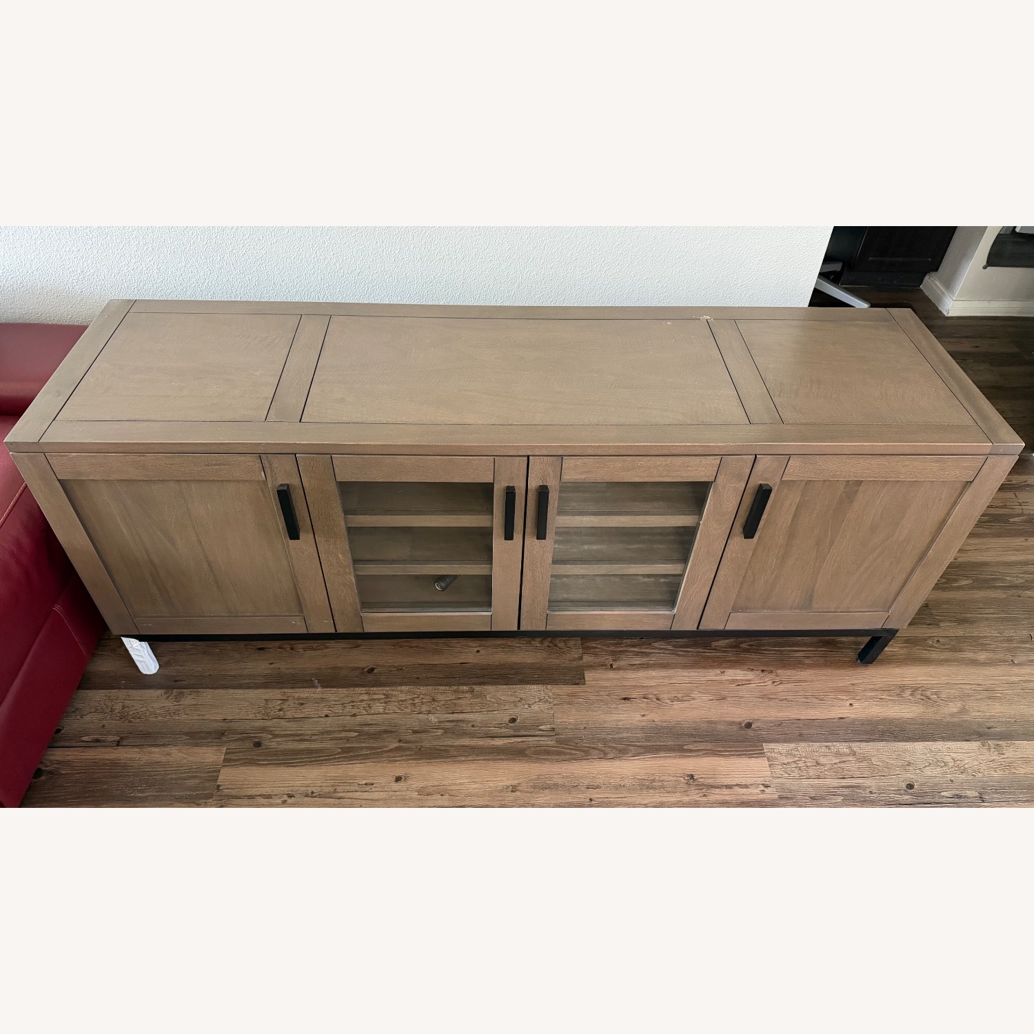 Crate & Barrel Wyatt Light Brown Wood Sideboard - image-2