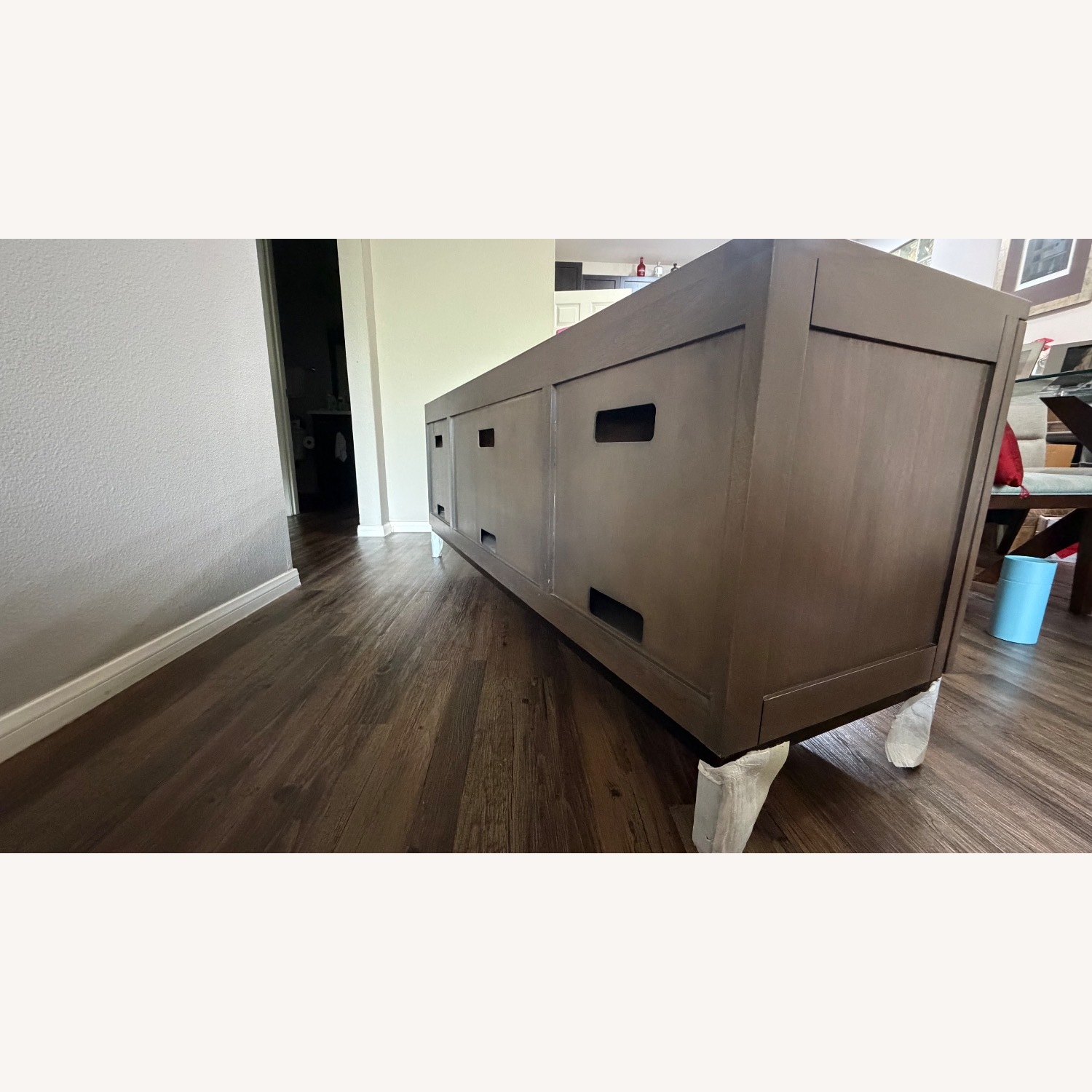 Crate & Barrel Wyatt Light Brown Wood Sideboard - image-4