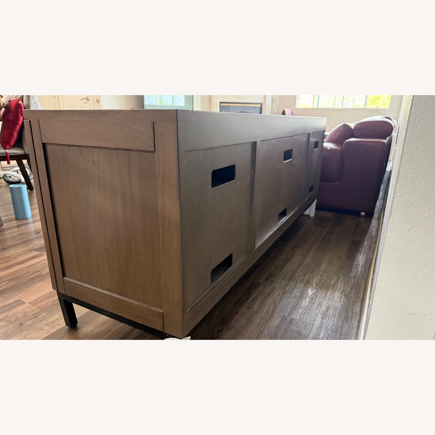 Crate & Barrel Wyatt Light Brown Wood Sideboard - image-3