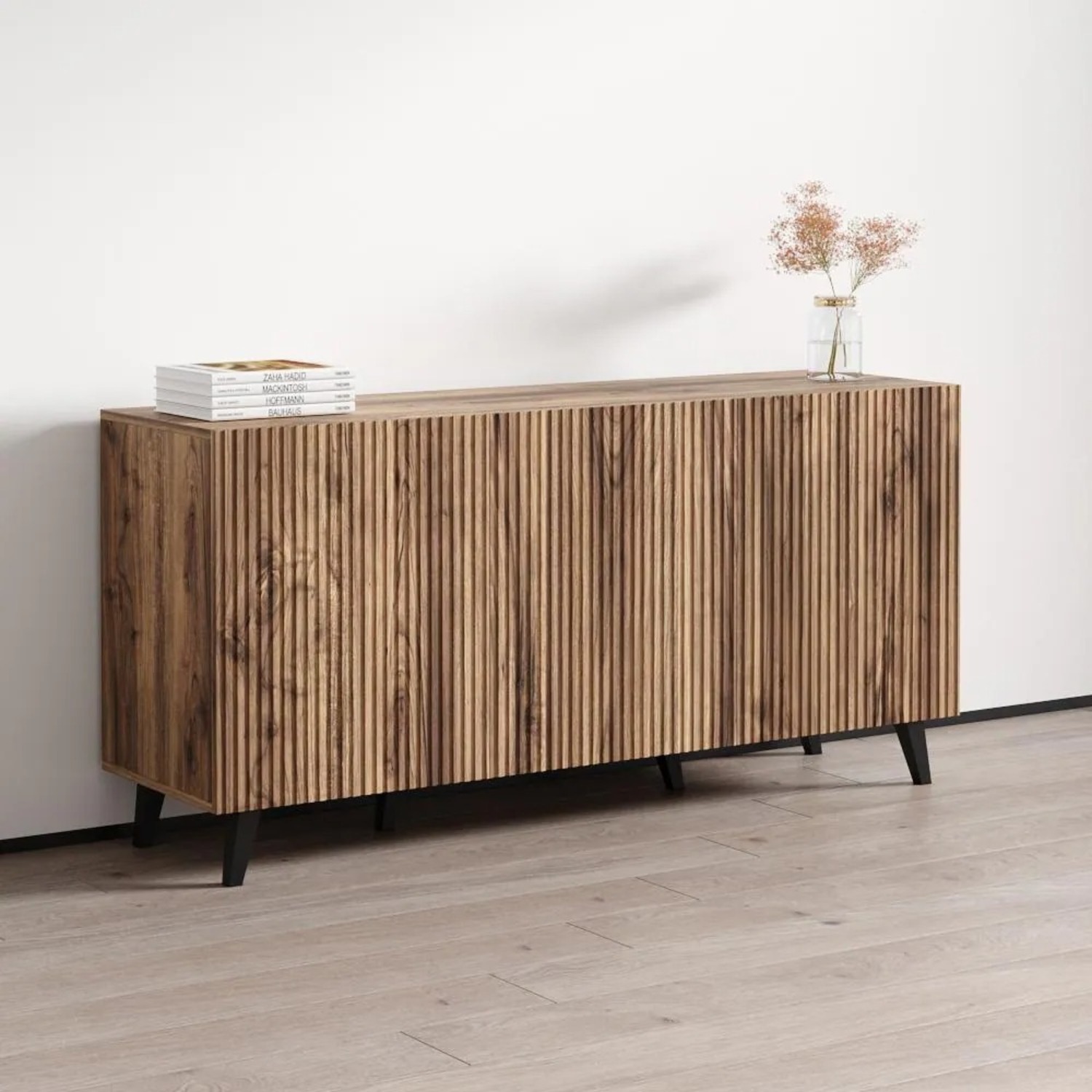 Meble Furniture Pafos 60-inch Modern Matte Sideboard - image-2