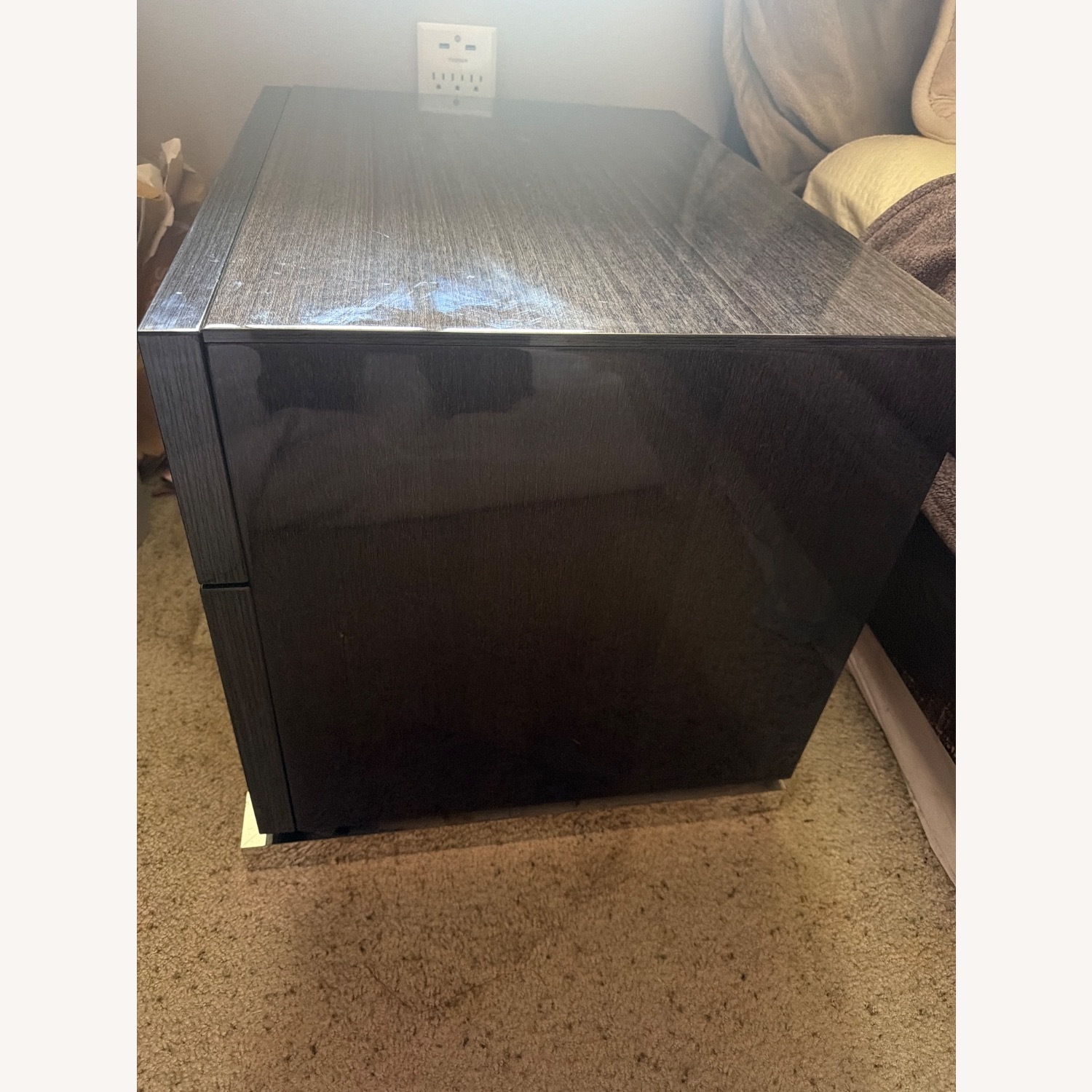 ALF Group Dark Gray Nightstand - image-2