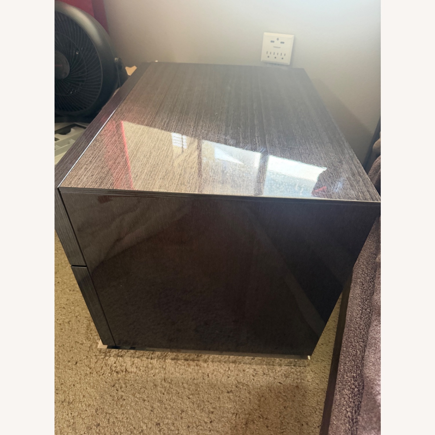 ALF Group Dark Gray Nightstand - image-4