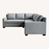 Pottery Barn York Blue Fabric 3+ Piece Sectional