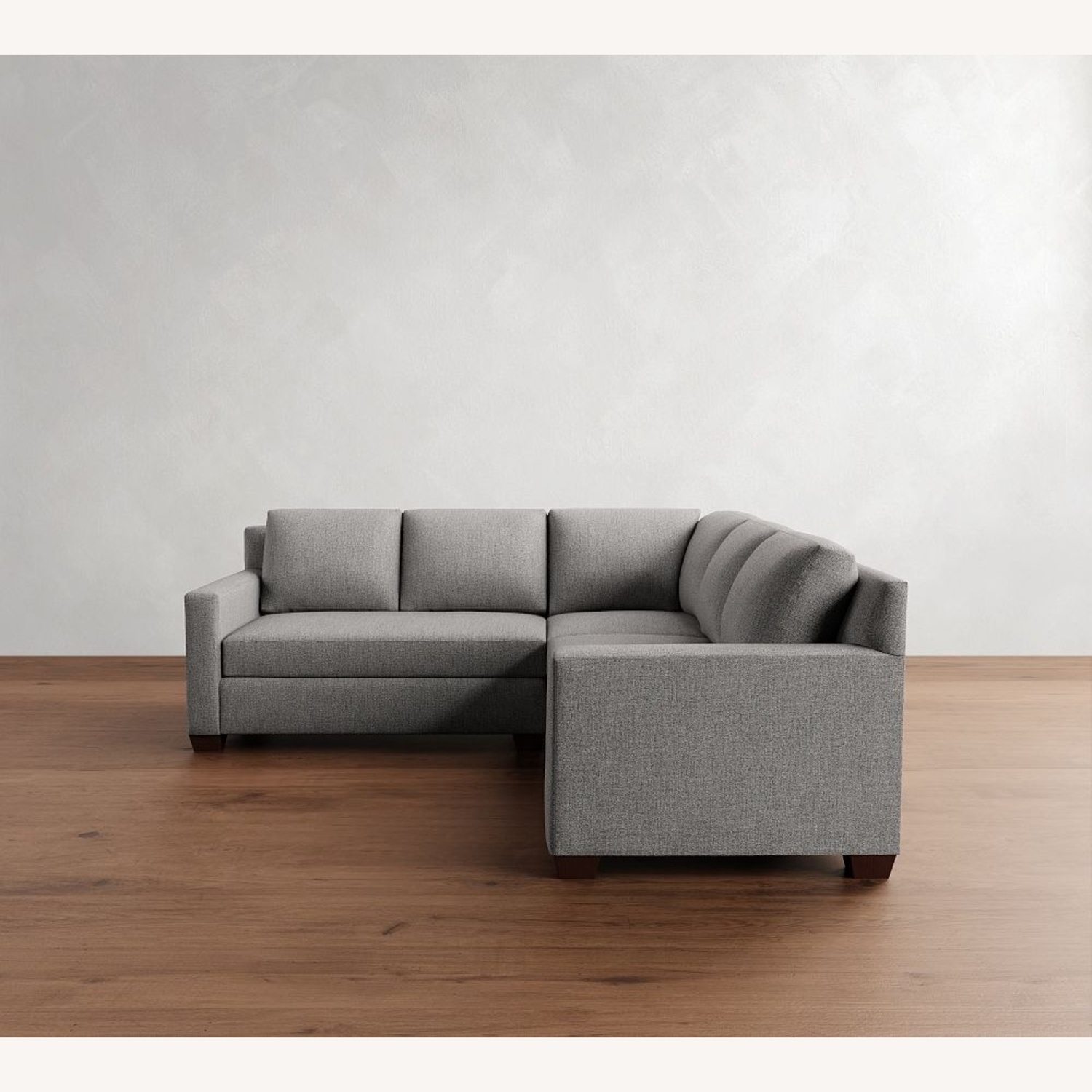 Pottery Barn York Blue Fabric 3+ Piece Sectional - image-7