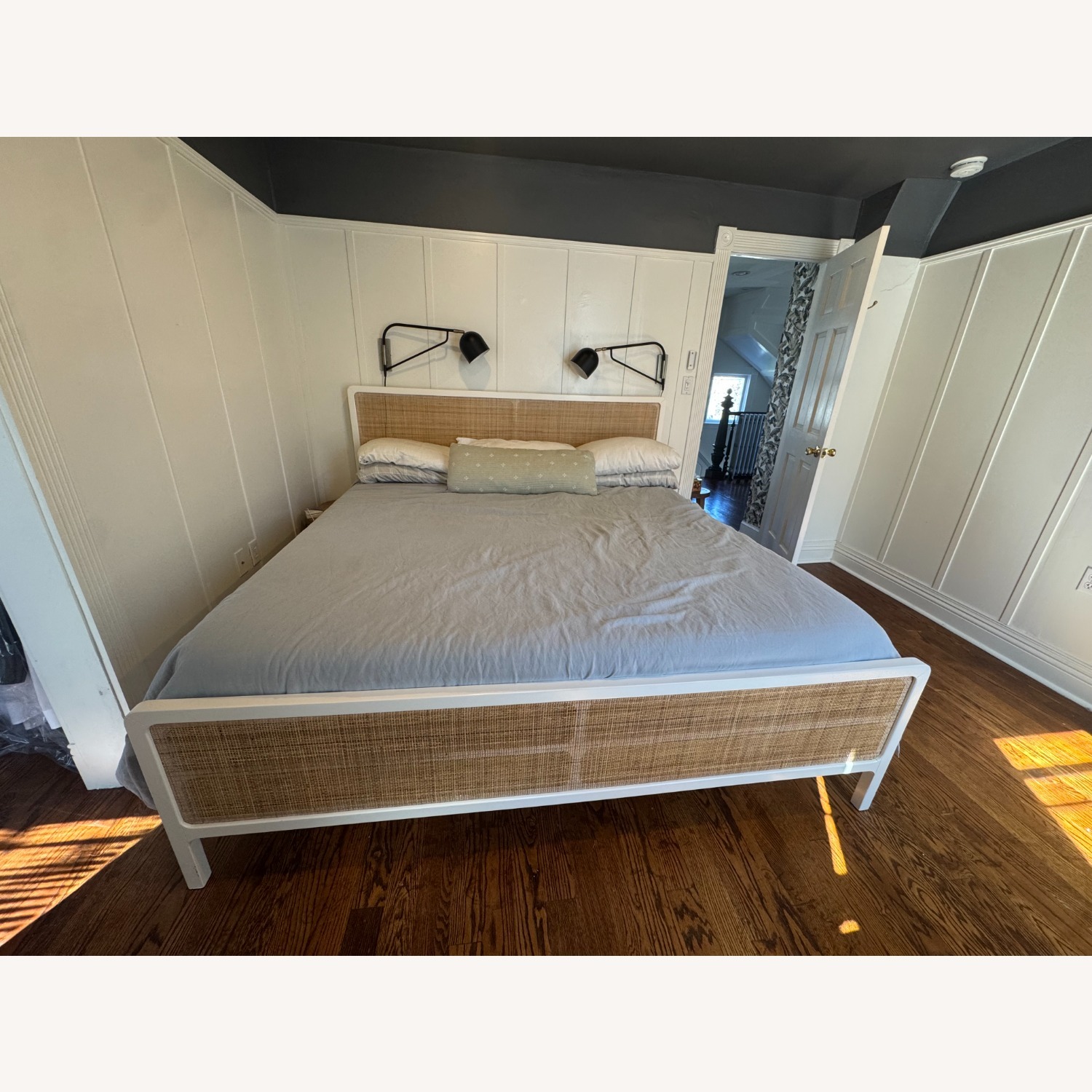 West Elm Ida Natural Wood King Bed - image-2