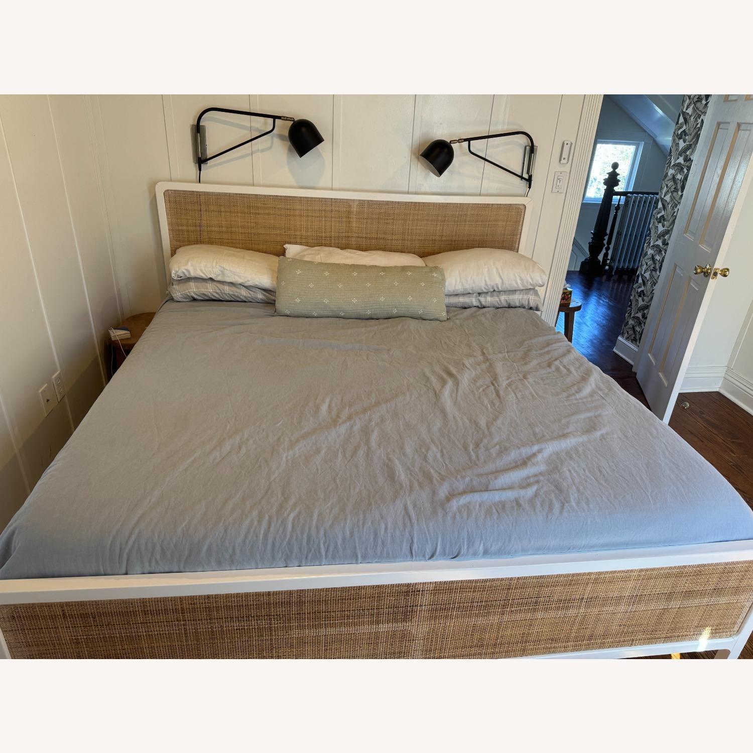 West Elm Ida Natural Wood King Bed - image-3