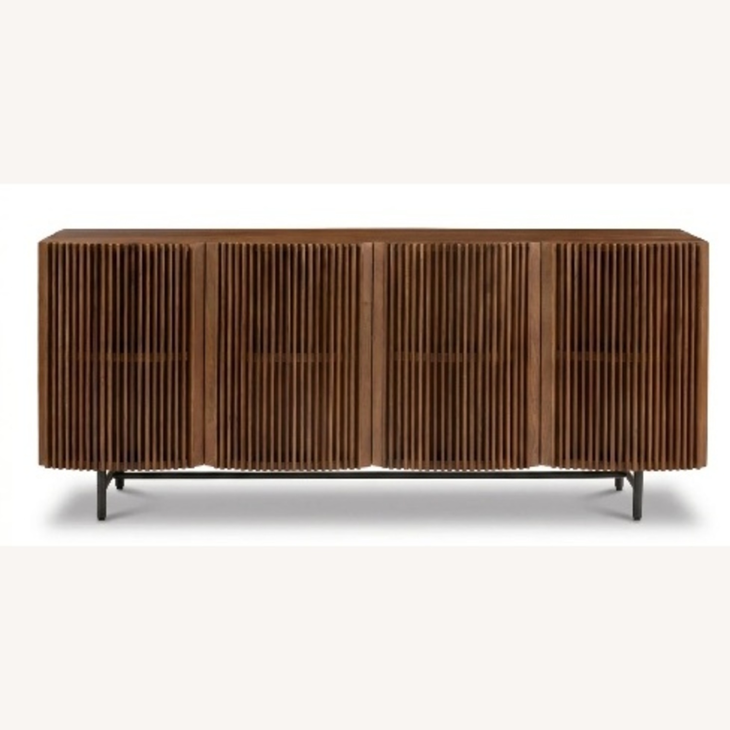 Poly and Bark English Walnut Cabinet Dark Brown Wood Dresser - image-5