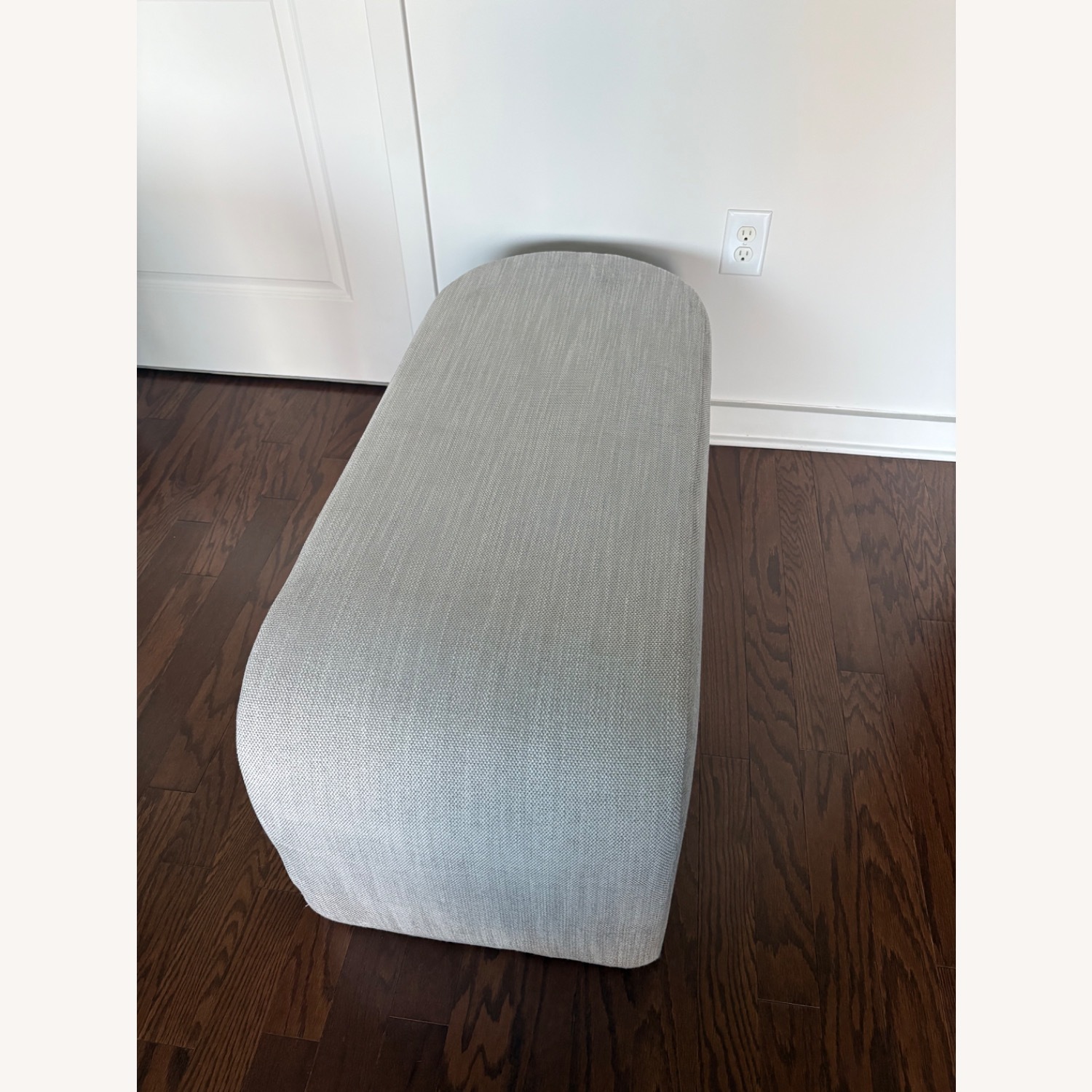 West Elm Tilly Ottoman Large, Pearl Gray - image-2