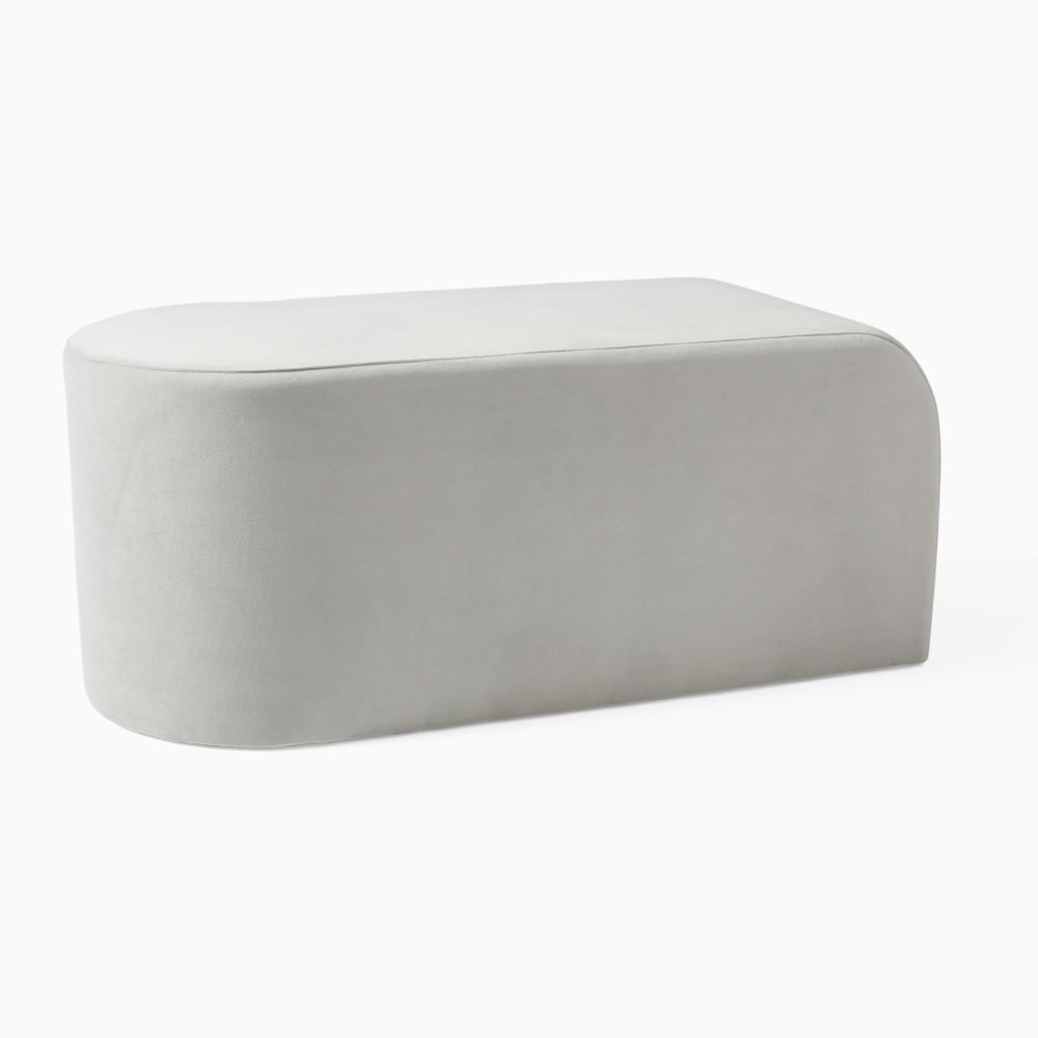 West Elm Tilly Ottoman Large, Pearl Gray - image-8