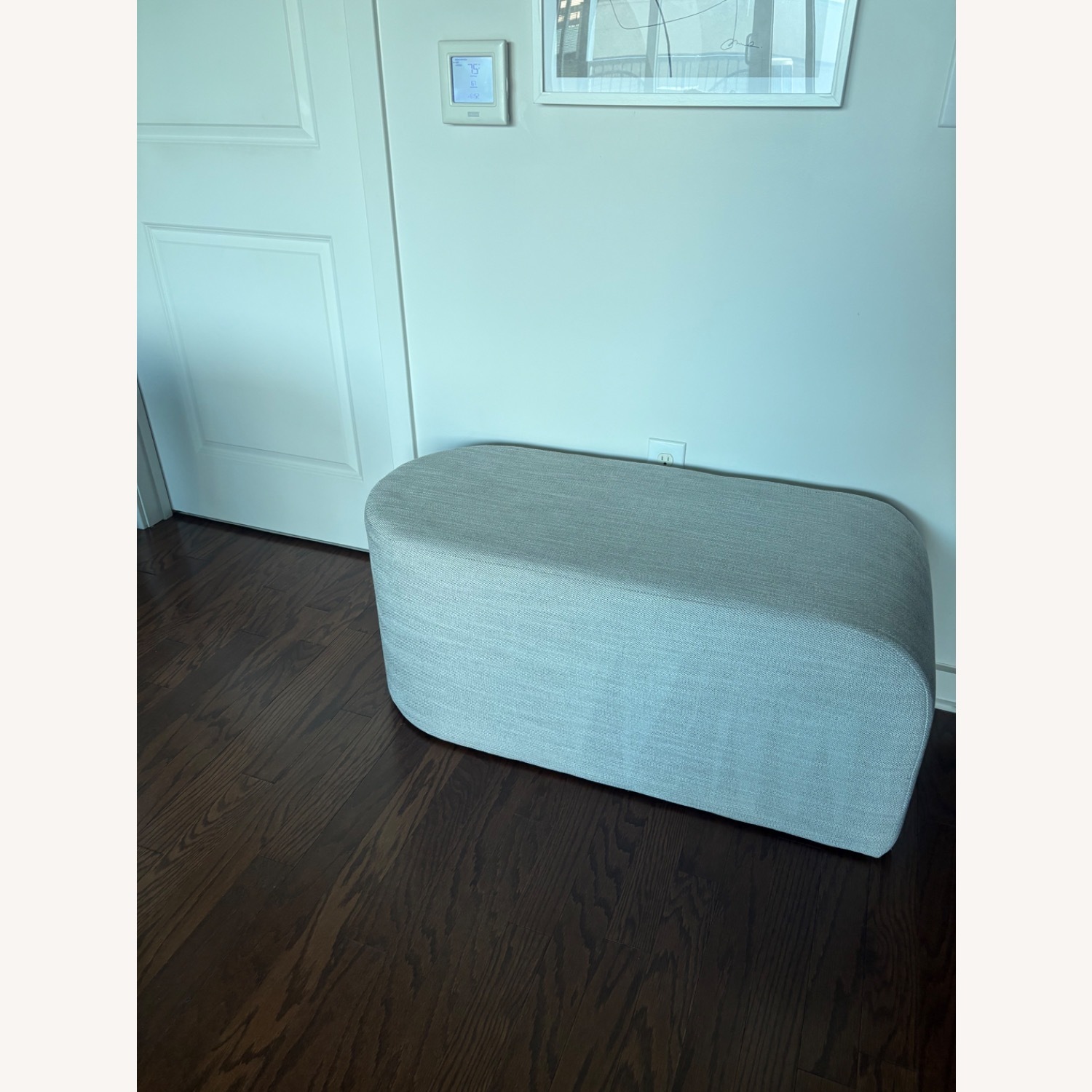 West Elm Tilly Ottoman Large, Pearl Gray - image-4