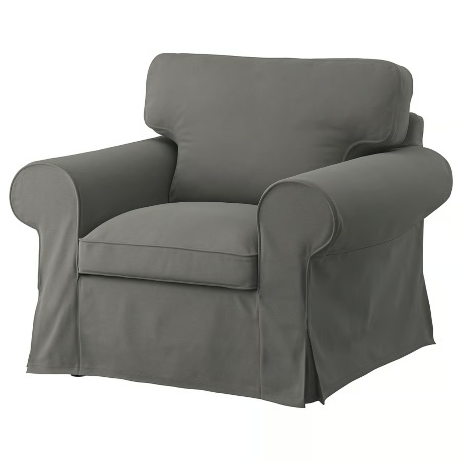 IKEA Ektorp Dark Gray Fabric Armchair - image-7