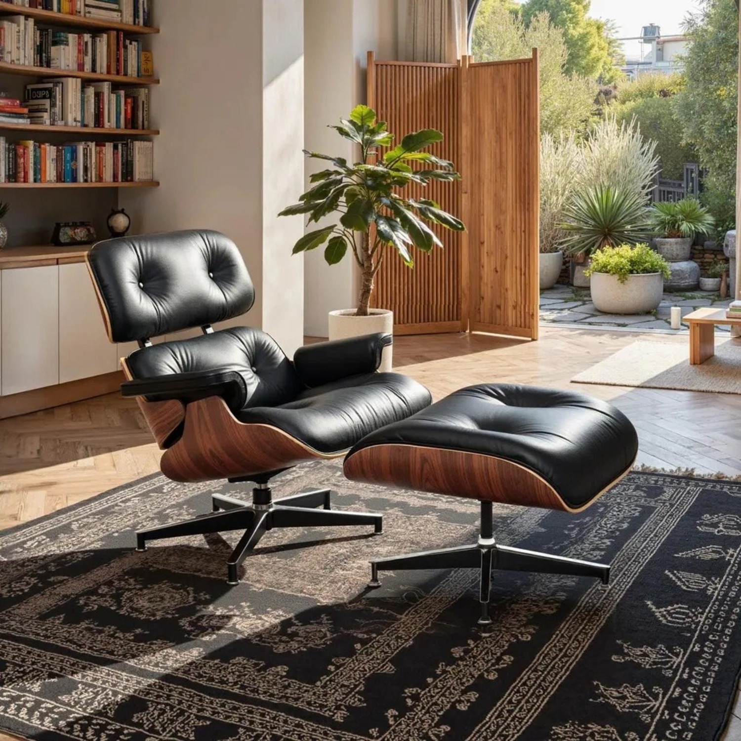 Bed Bath & Beyond Black Leather Accent Chair - image-3