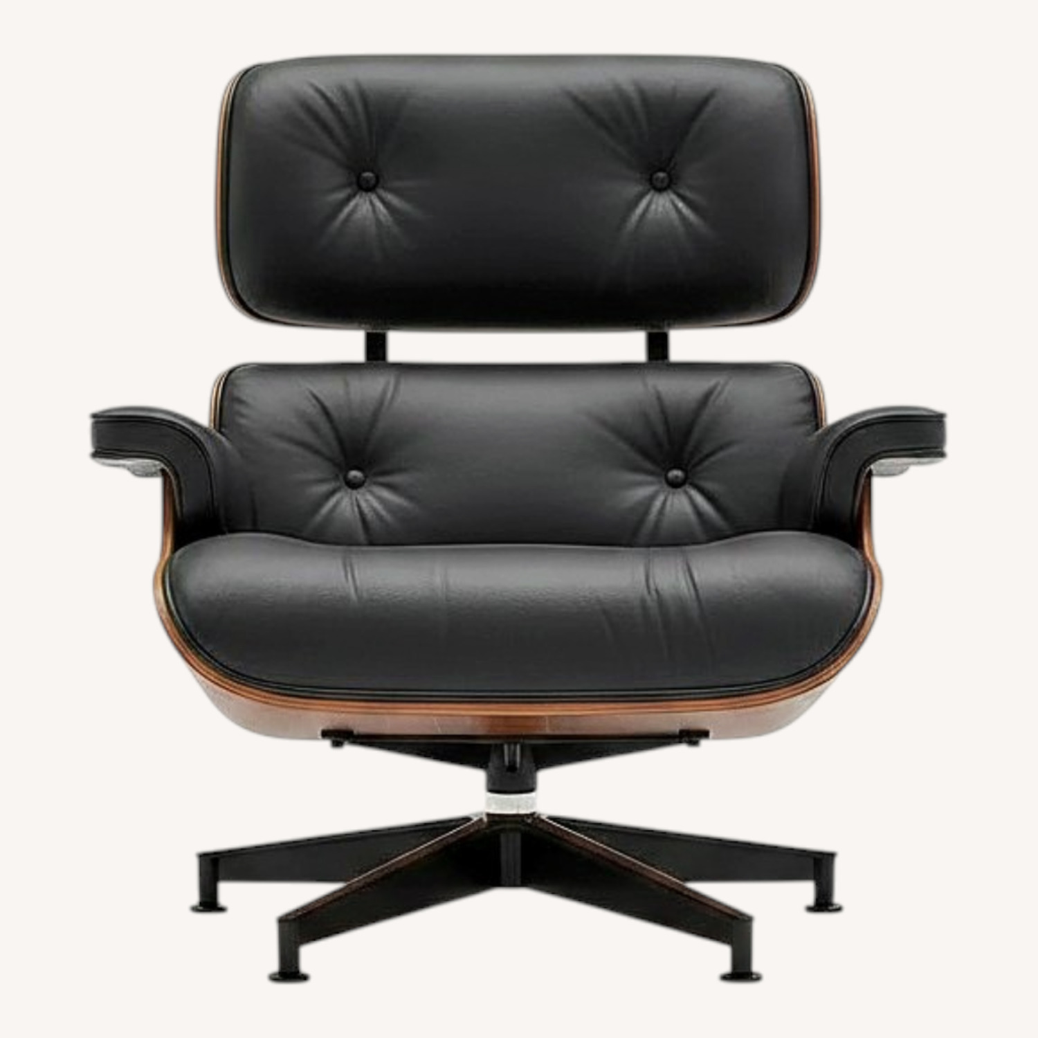 Bed Bath & Beyond Black Leather Accent Chair - image-0