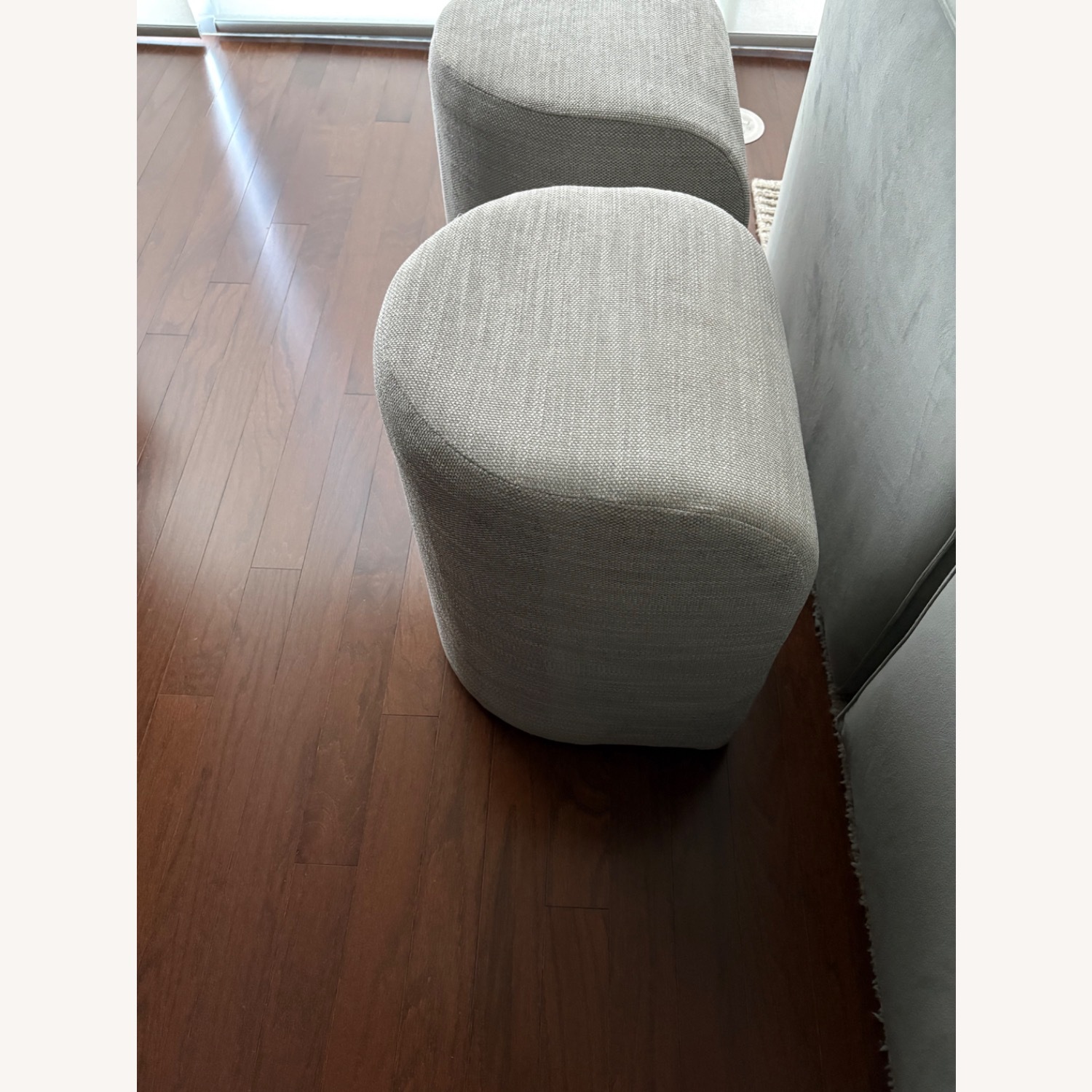 West Elm Tilly Ottoman Small (2), Pearl Gray - image-6