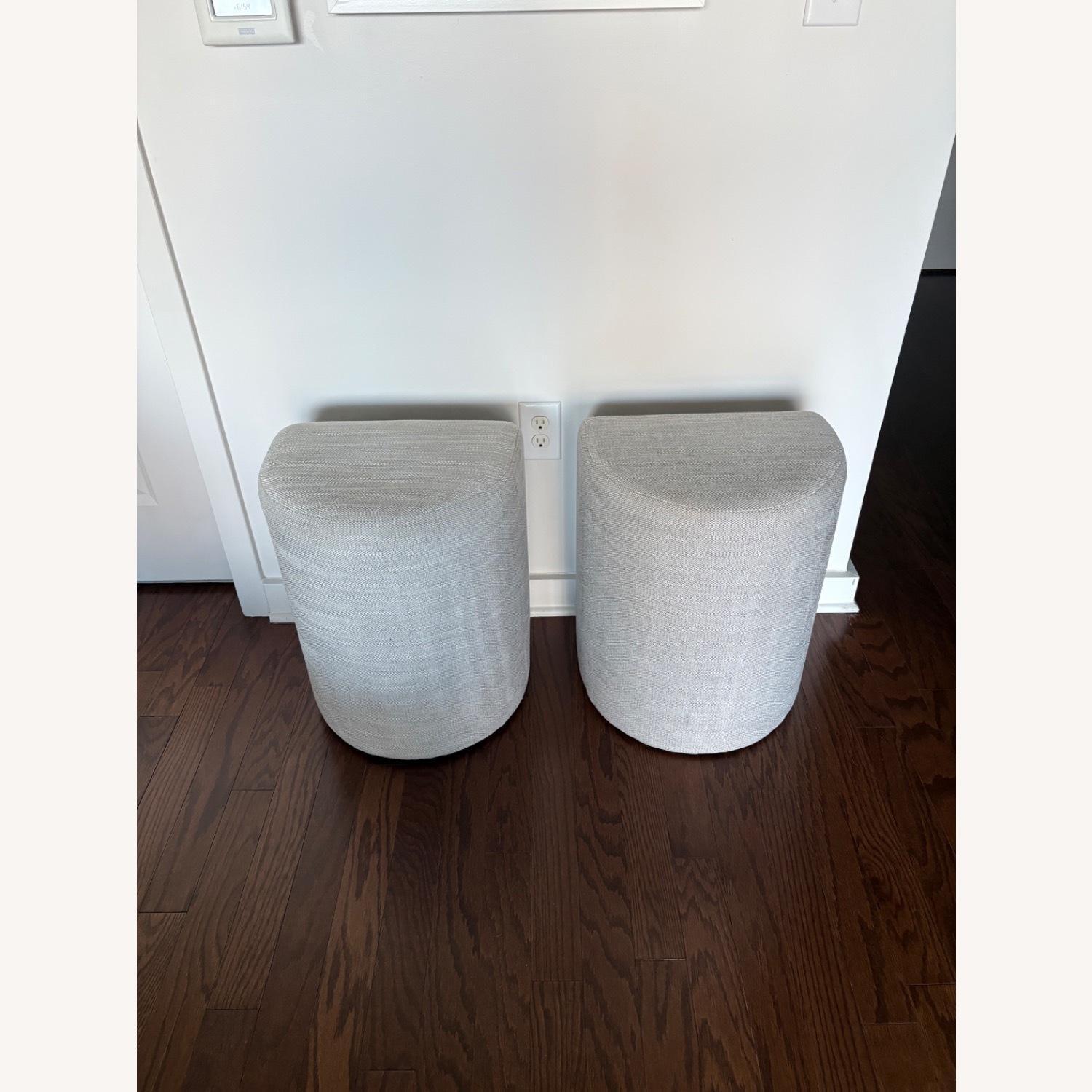 West Elm Tilly Ottoman Small (2), Pearl Gray - image-1