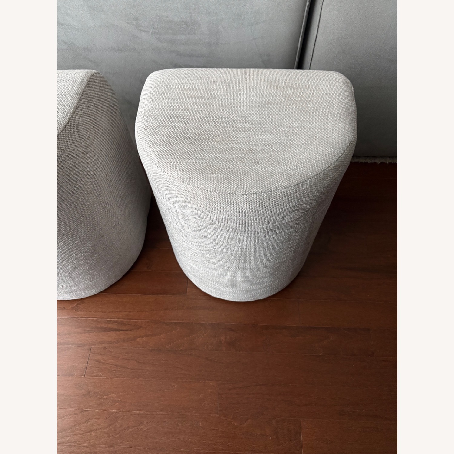 West Elm Tilly Ottoman Small (2), Pearl Gray - image-5