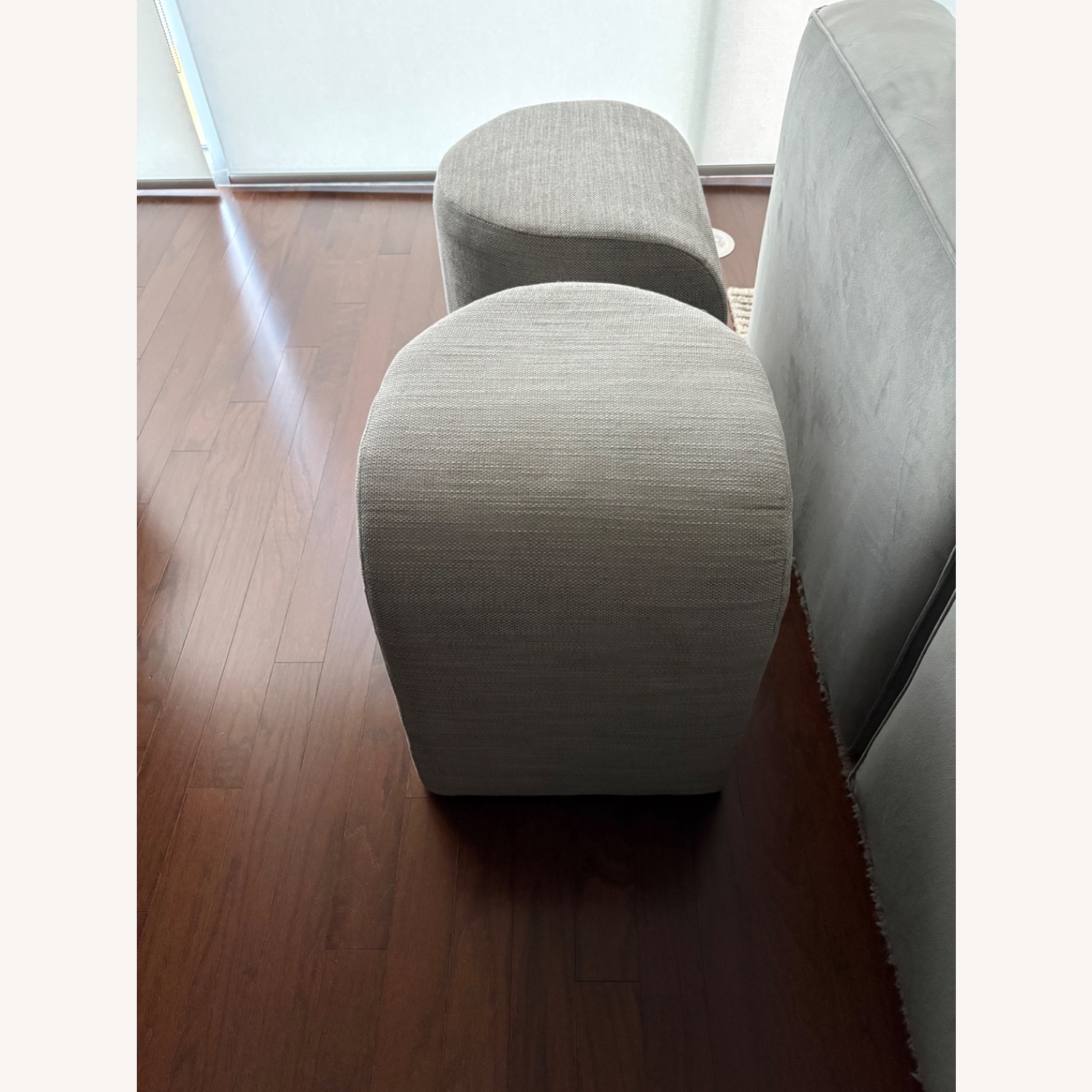 West Elm Tilly Ottoman Small (2), Pearl Gray - image-7