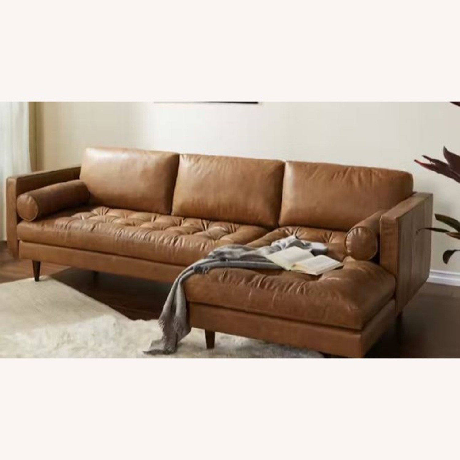 Joybird Briar Leather Sectional - image-3
