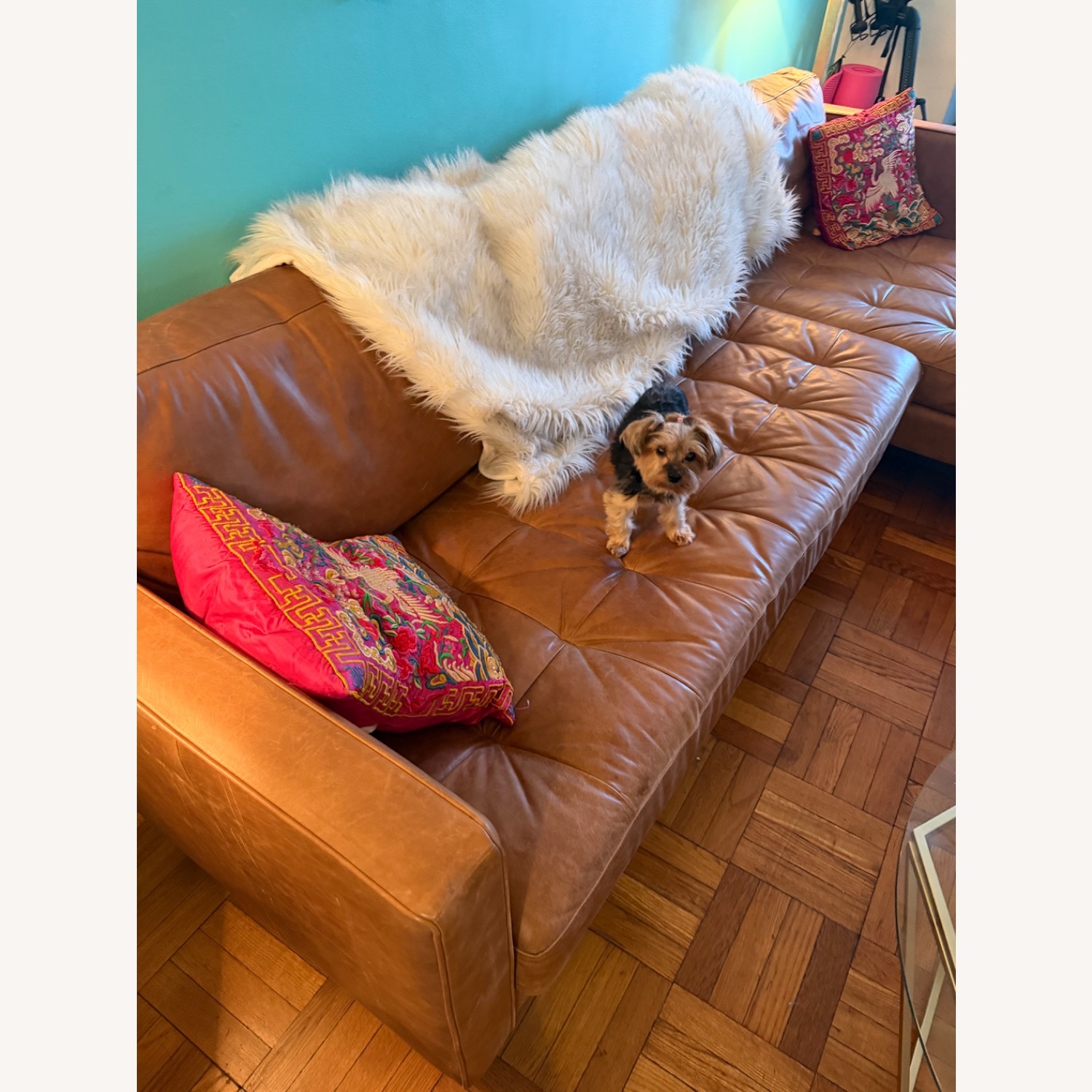 Joybird Briar Leather Sectional - image-5