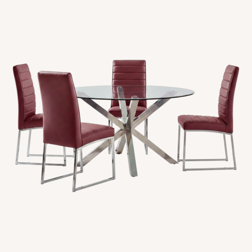 Used Linton Park 54” Dining Table W 5 Chairs  for sale on AptDeco