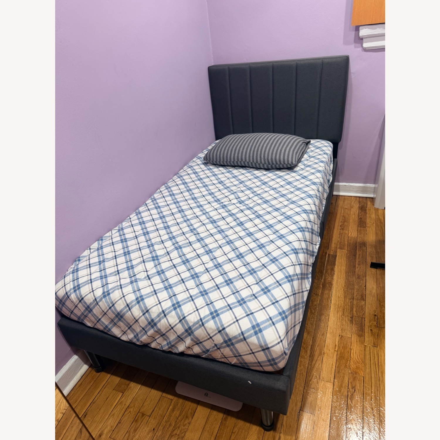 Twin Bed Frame Upholstered Platform - image-3
