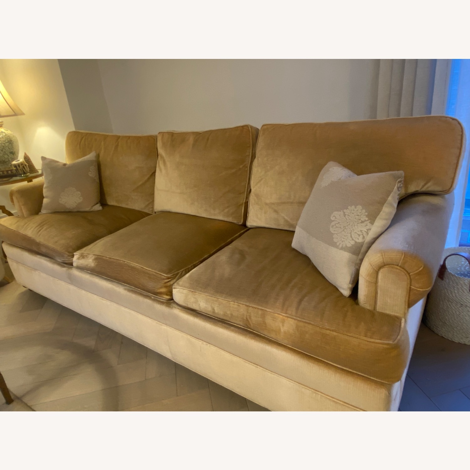 Ethan Allen Gold 3+ Seater Sofa - image-2