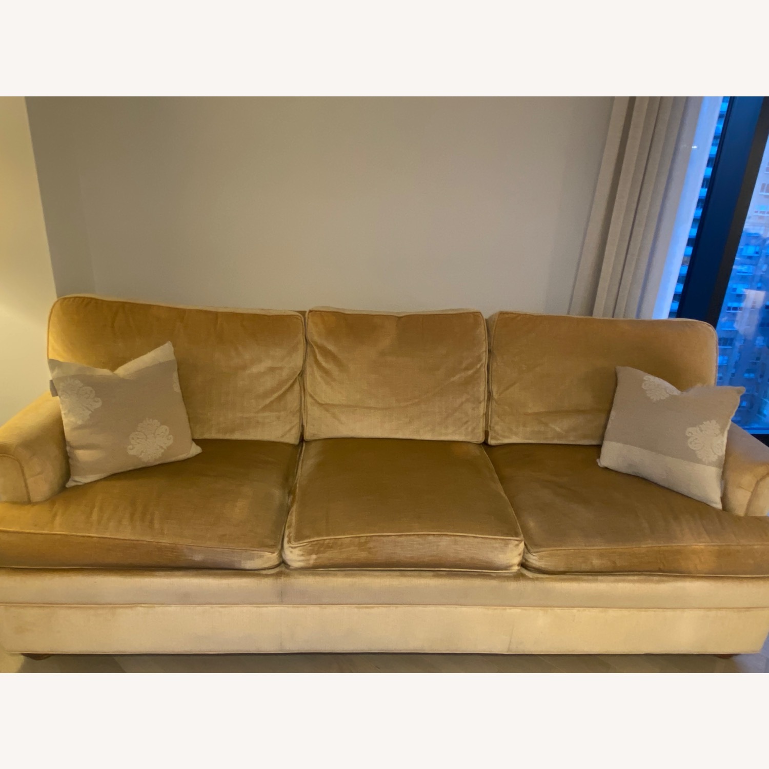 Ethan Allen Gold 3+ Seater Sofa - image-3