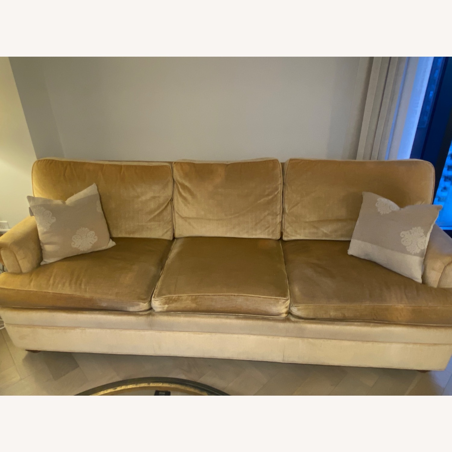 Ethan Allen Gold 3+ Seater Sofa - image-1