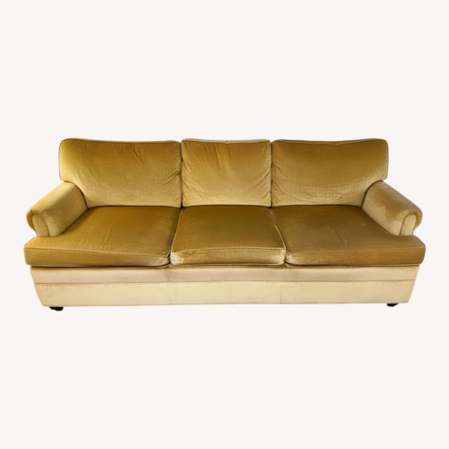Used Ethan Allen Gold 3+ Seater Sofa for sale on AptDeco