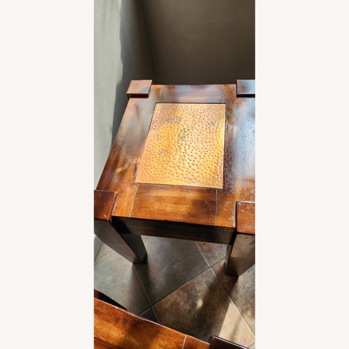 Used Vintage/Antique Dark Brown Wood Side Tables for sale on AptDeco