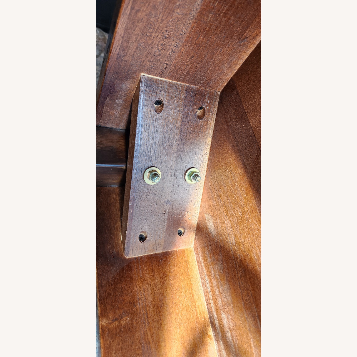 Vintage/Antique Dark Brown Wood Side Tables - image-5