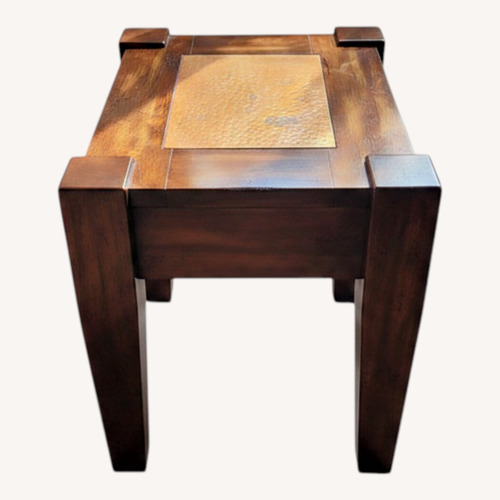 Used Vintage/Antique Dark Brown Wood Side Tables for sale on AptDeco