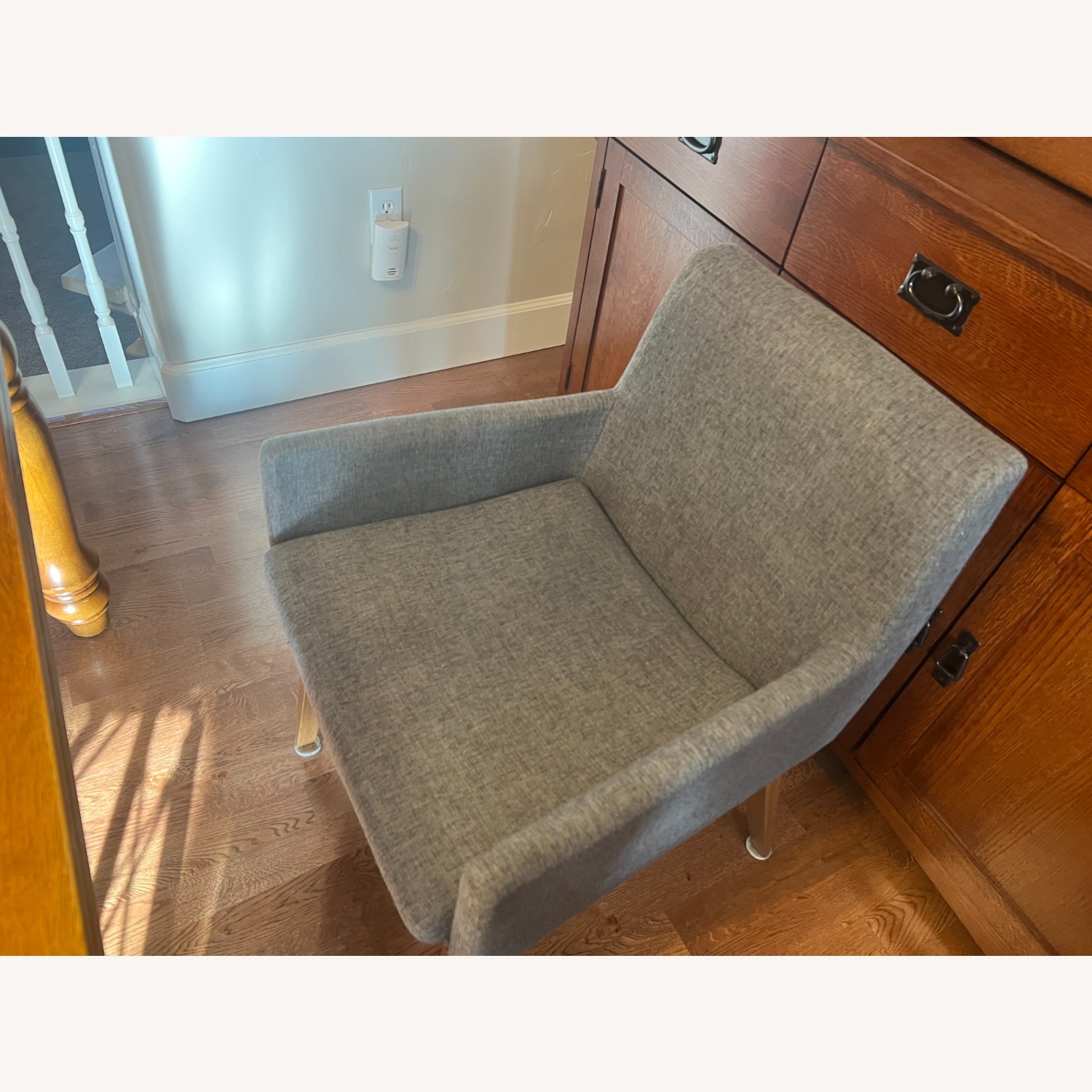 Dark Brown Wood Dining Set - image-3