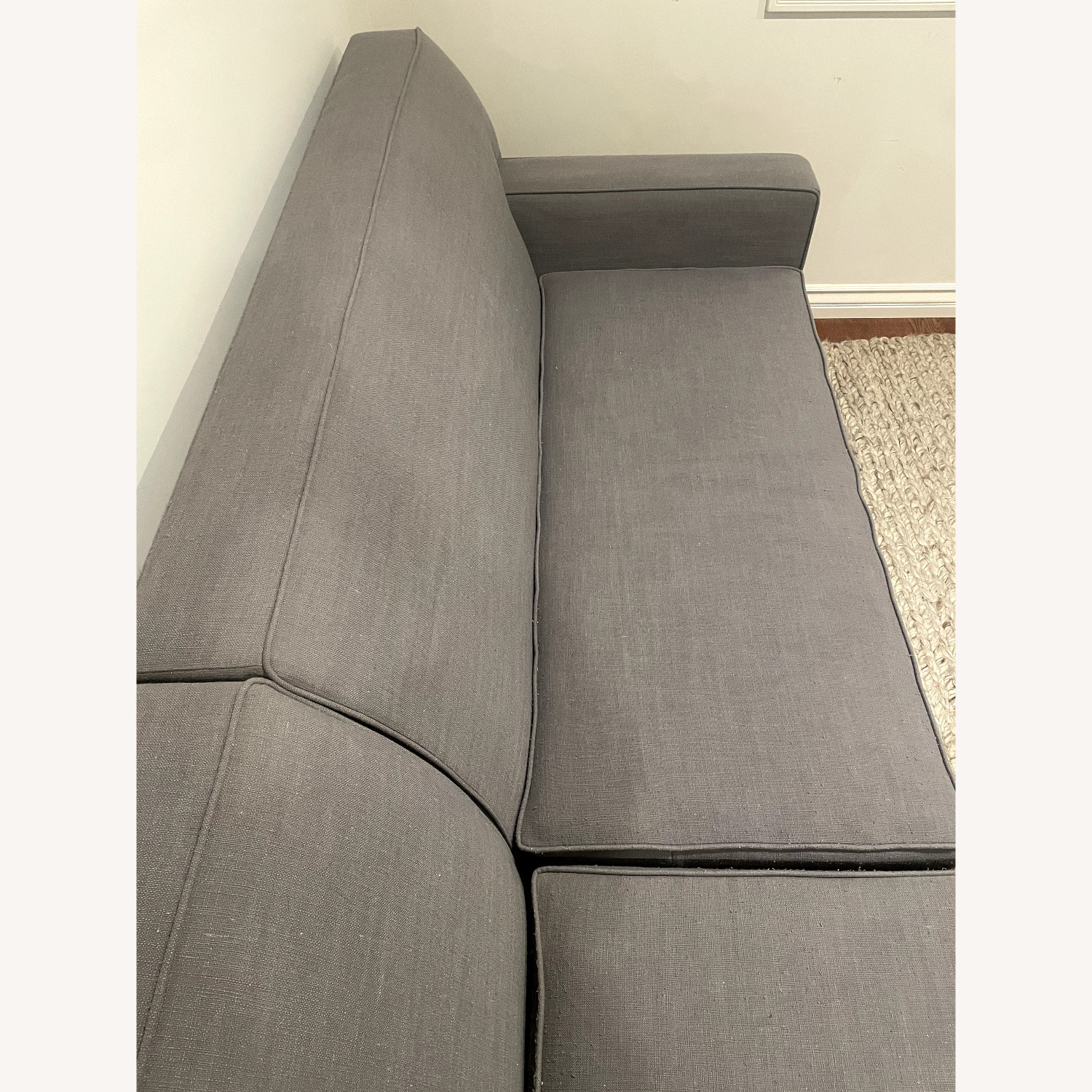 Gray Mid-Century Modern Sectional Sofa - image-2