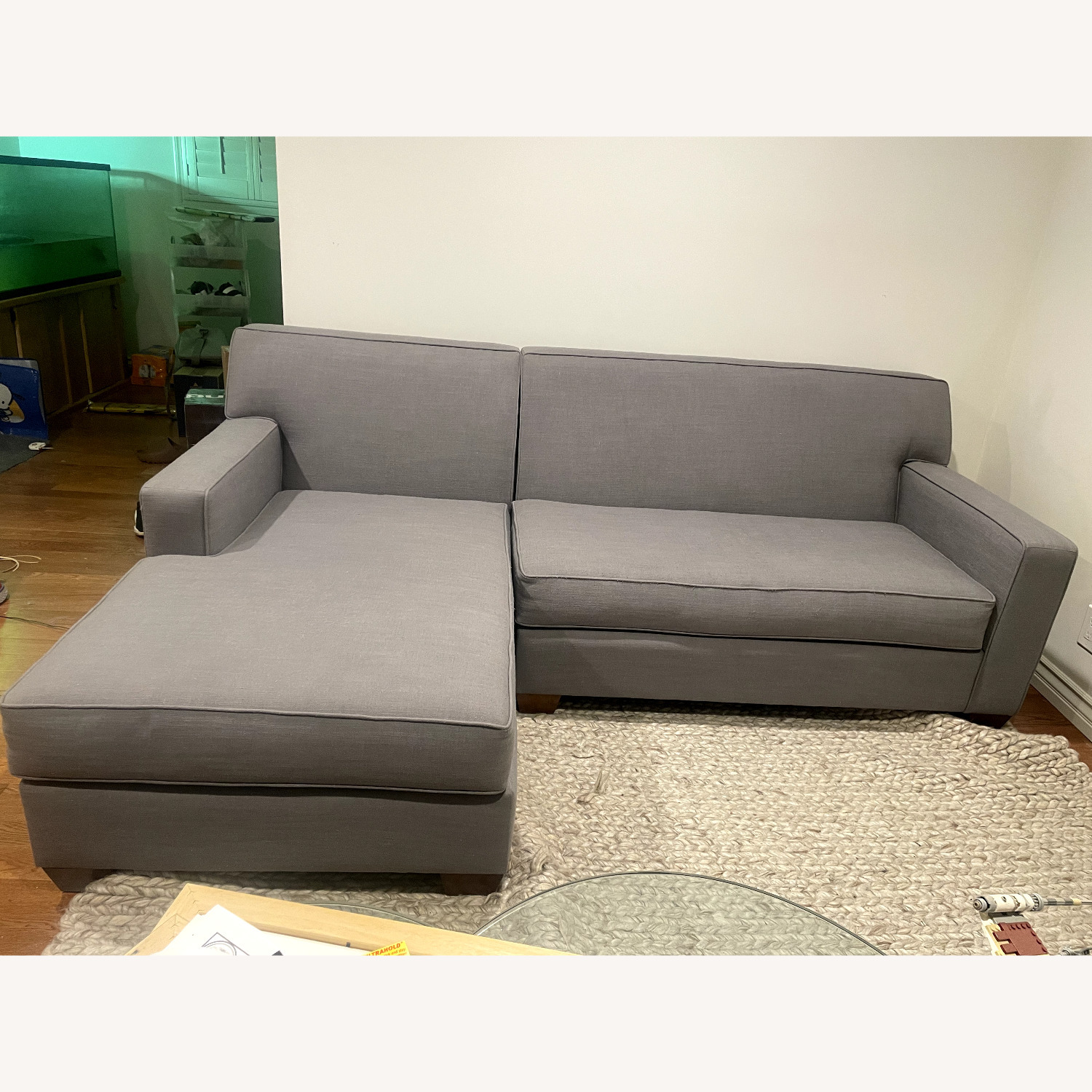 Gray Mid-Century Modern Sectional Sofa - image-9