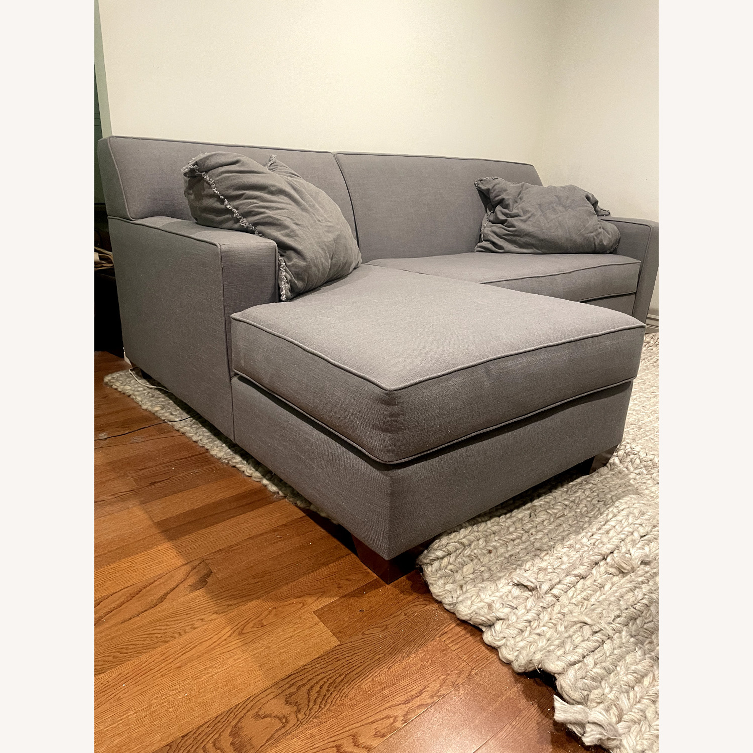 Gray Mid-Century Modern Sectional Sofa - image-7