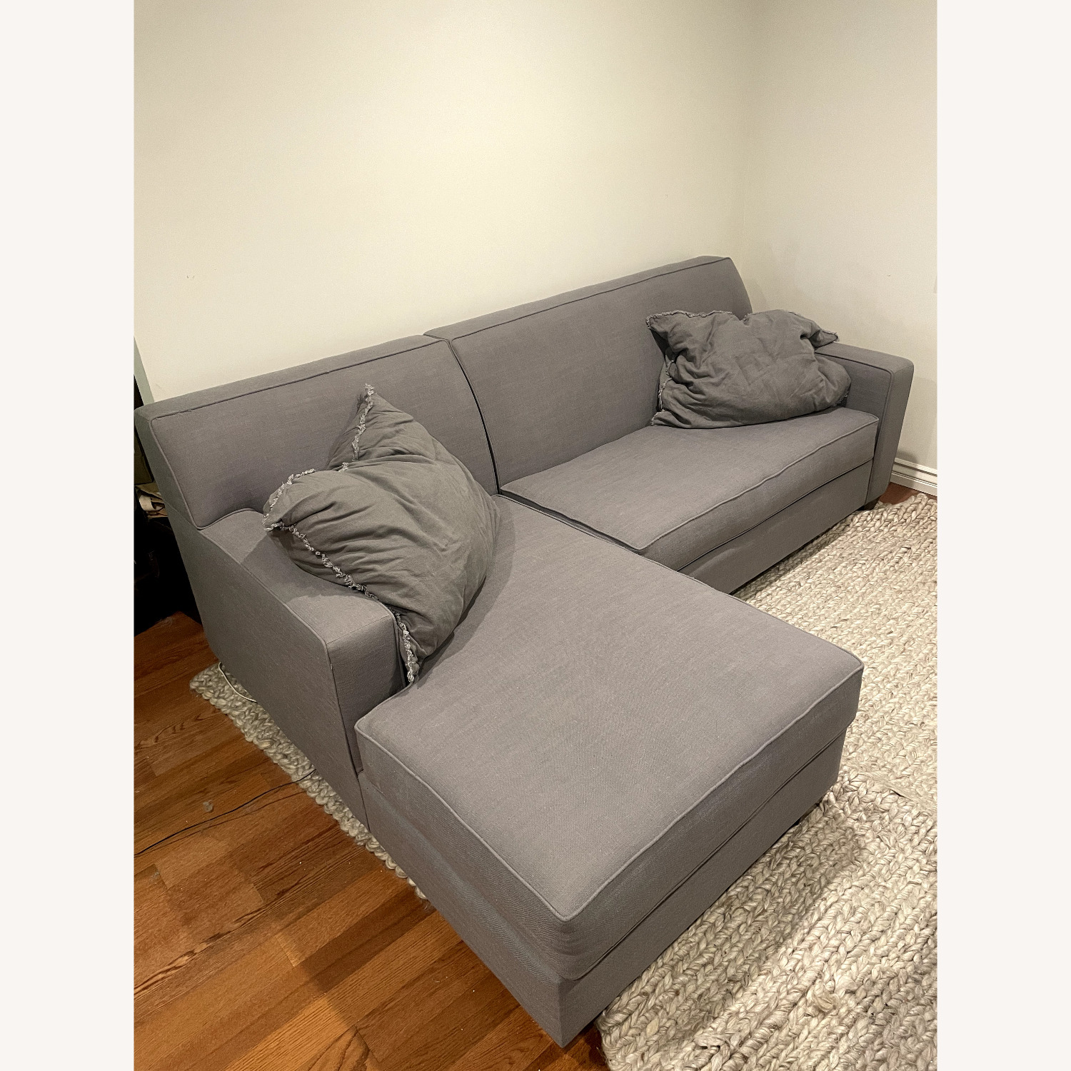 Gray Mid-Century Modern Sectional Sofa - image-8