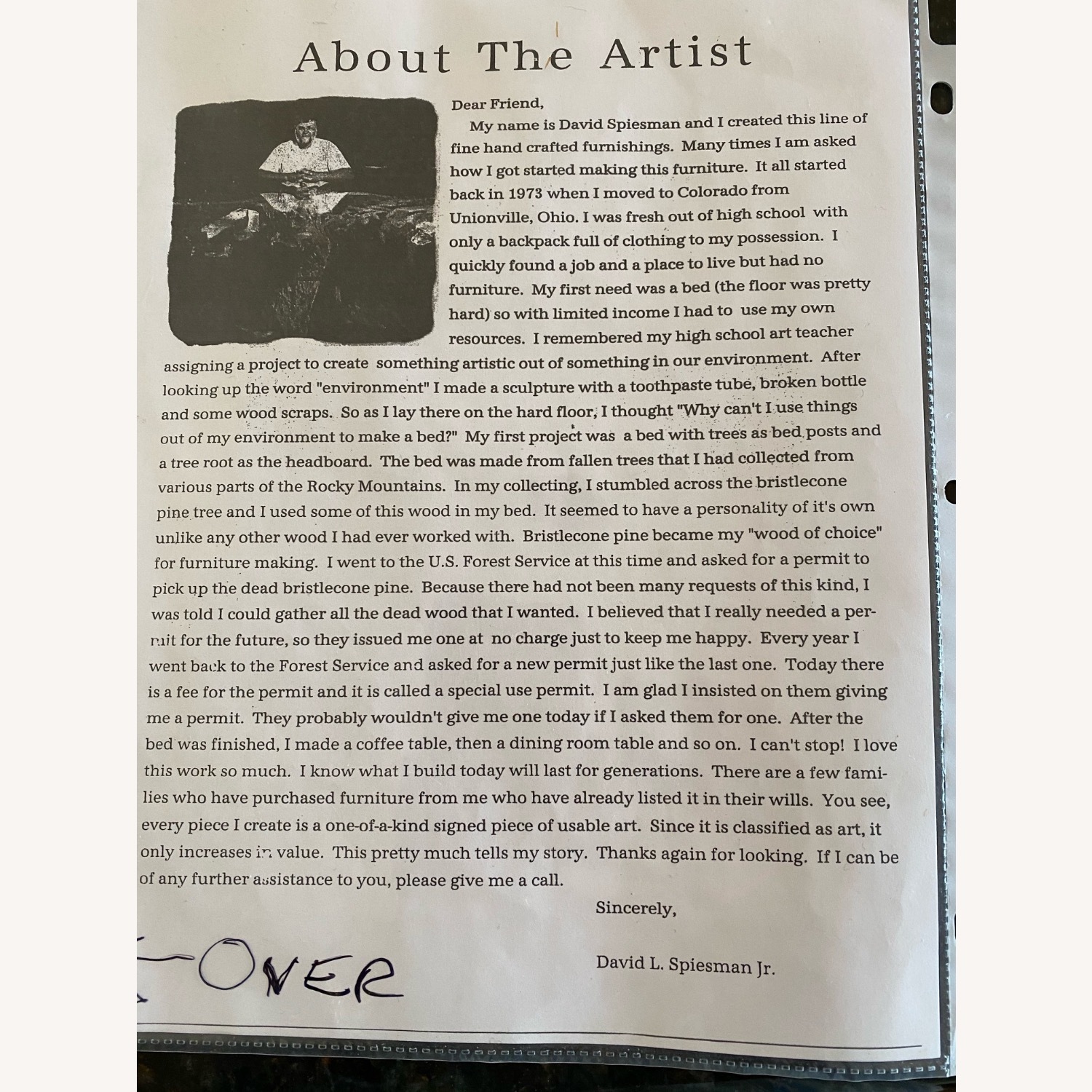 Stunning Dining Table by Late Artist - image-2