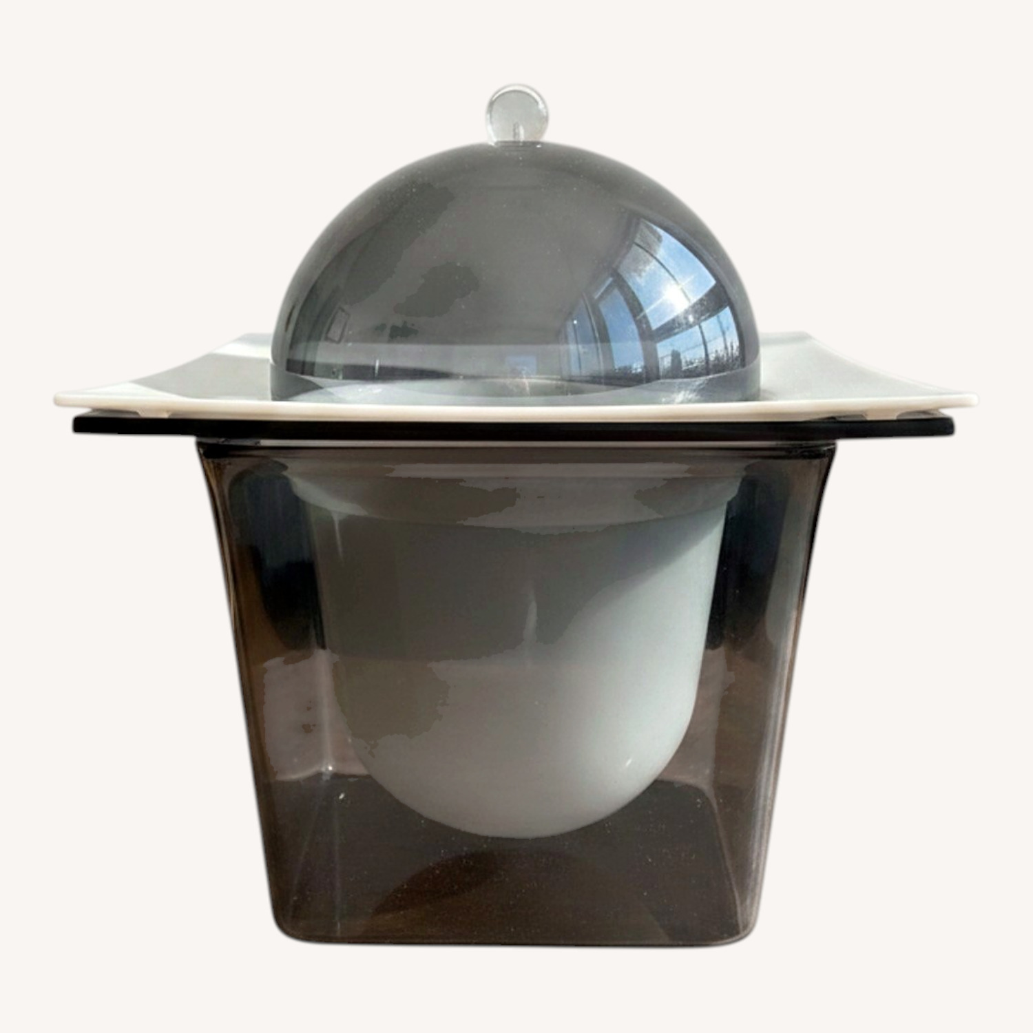 Space Age Lucite Ice Bucket - image-0