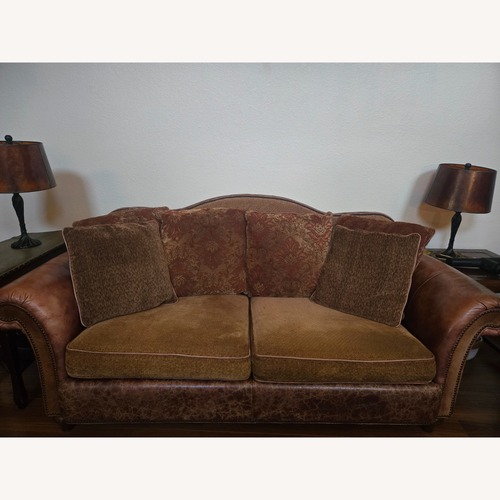 Used Rich Brown Classic Traditional Sofa  for sale on AptDeco