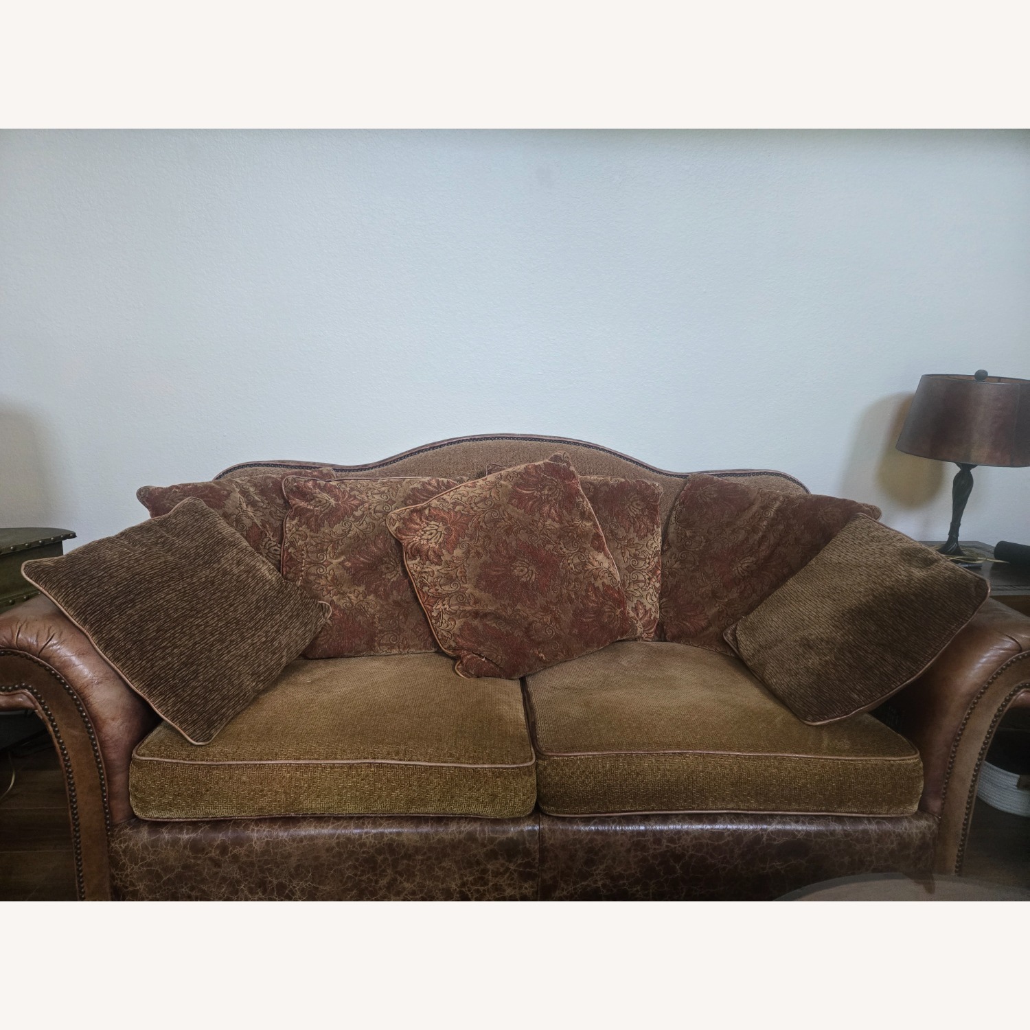 Rich Brown Classic Traditional Sofa  - image-3
