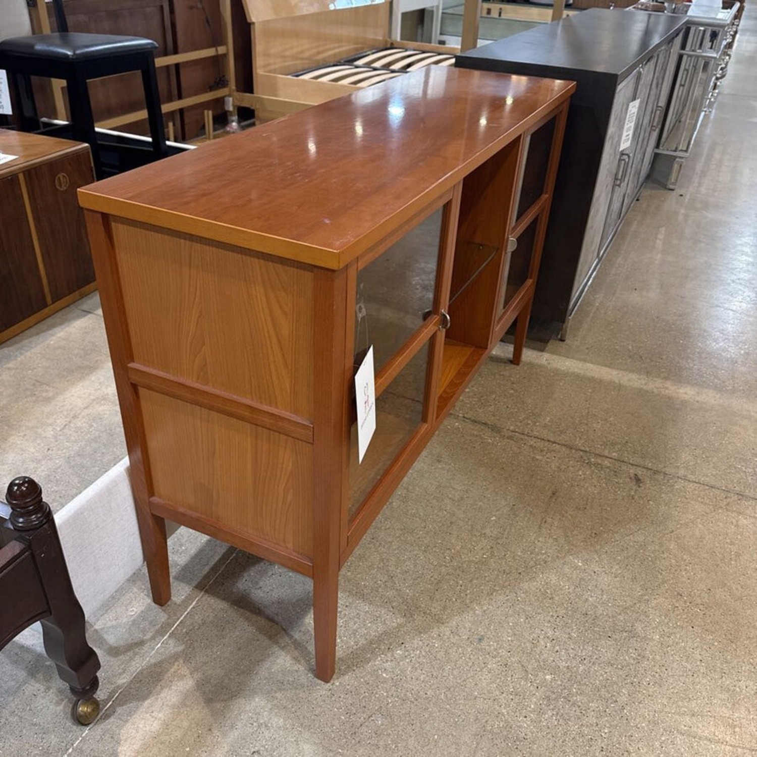 Dania Furniture Credenza w Wine Rack Furniture - image-1